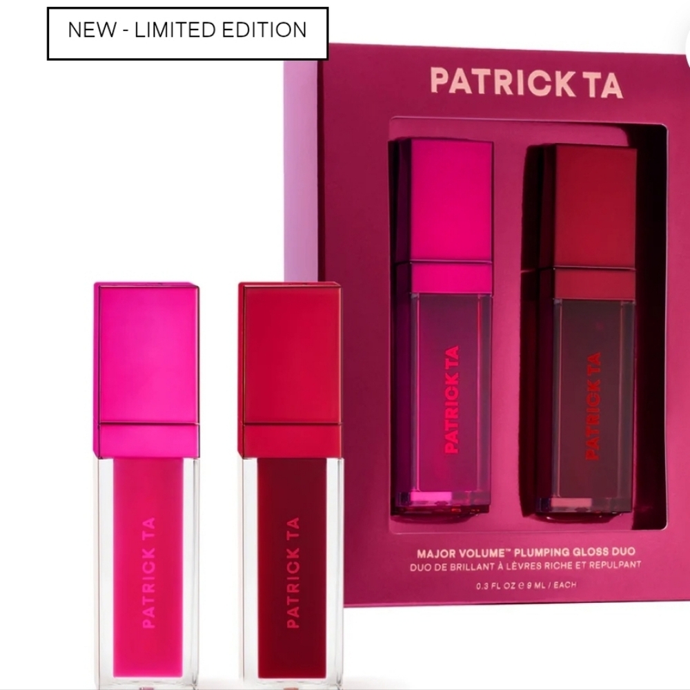 PATRICK TA Plumping Gloss Duo "For The Girls & Unavailable" New